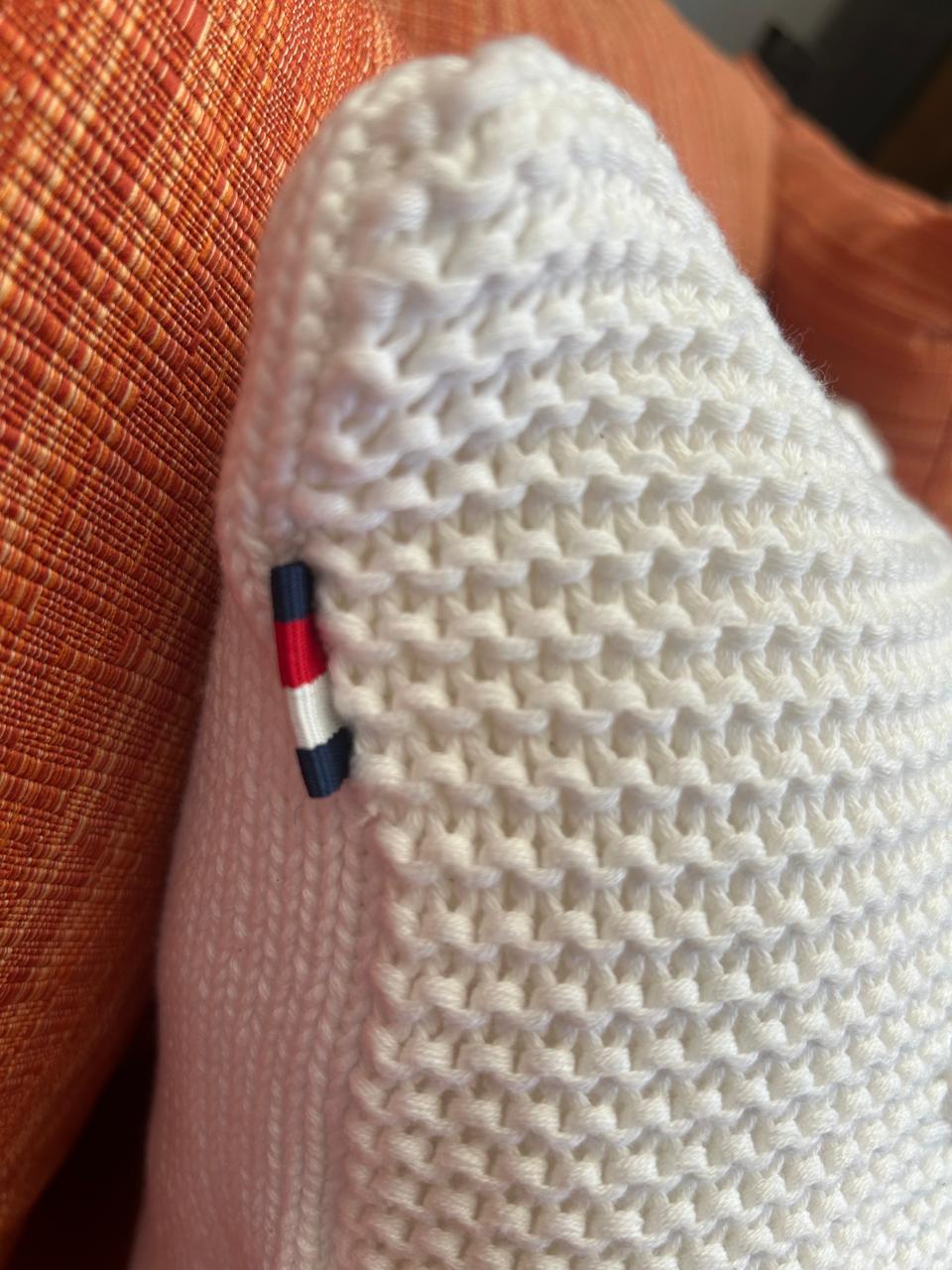 Cojin decorativo blanco Tommy Hilfiger