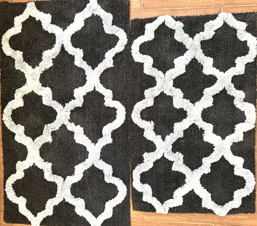 Alfombra negra Saffron Fabs