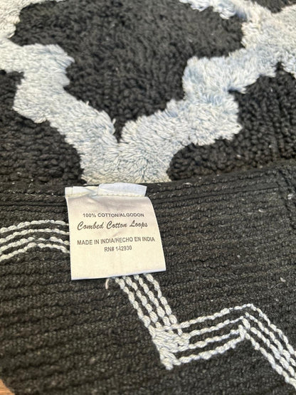 Alfombra negra Saffron Fabs