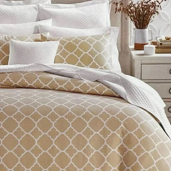 Duvet Set Charter Club Damask Designs Geometric Dove 3-Pc. Full/Queen
