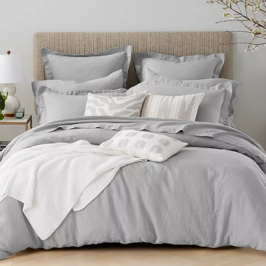 Duvet AQUA French Linen Set