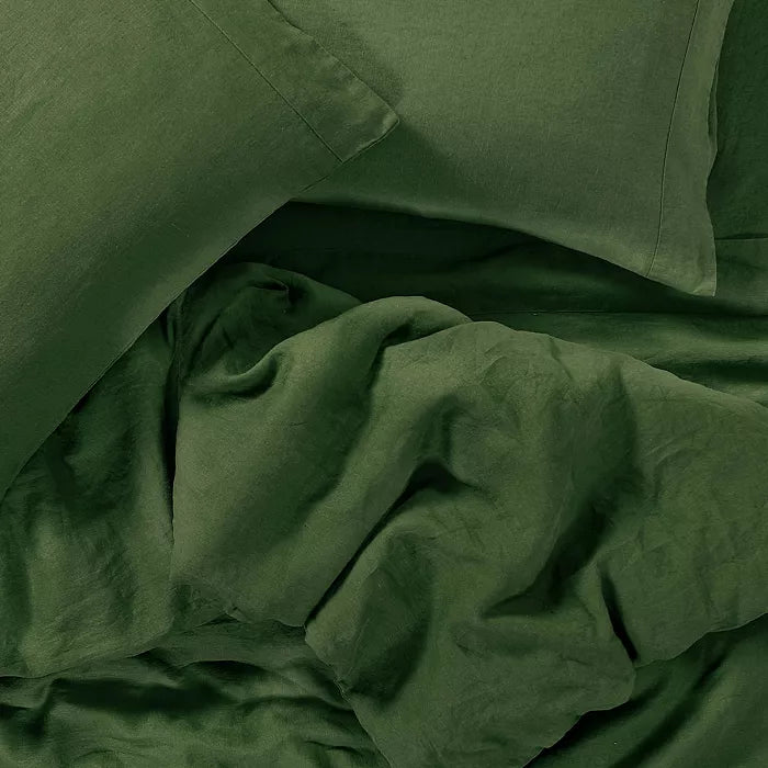 Duvet AQUA French Linen Set