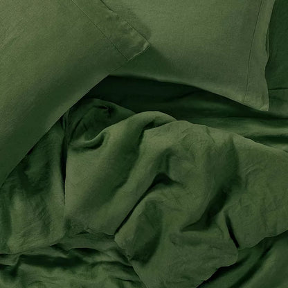 Duvet AQUA French Linen Set