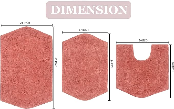 Set de alfombra para baño (4 piezas)- Home Weavers