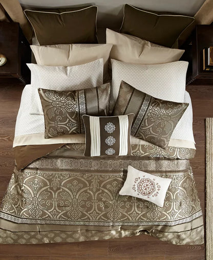 Juego de Edredón 16-pc Madison Park Essentials Zara Jacquard