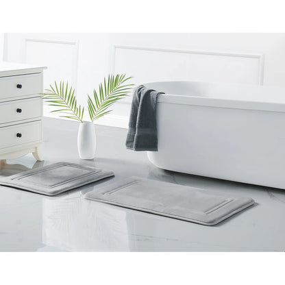 Alfombra para baño - Antimicrobial Memor Light Gray 2 piece set