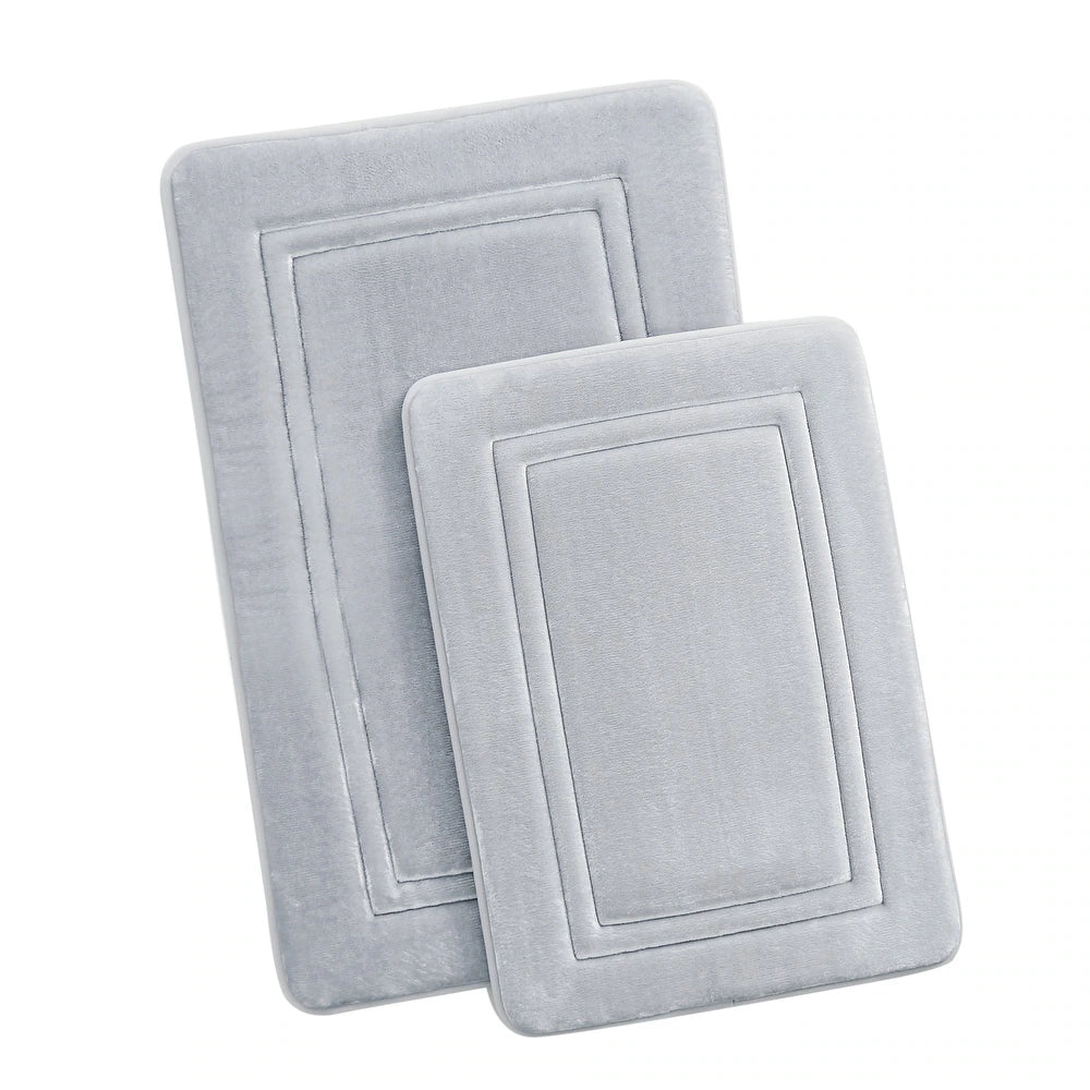 Alfombra para baño - Antimicrobial Memor Light Gray 2 piece set