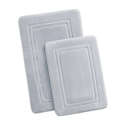 Alfombra para baño - Antimicrobial Memor Light Gray 2 piece set
