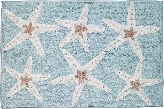 Alfombra de baño - Avanti Sequin Shells 20 x 30